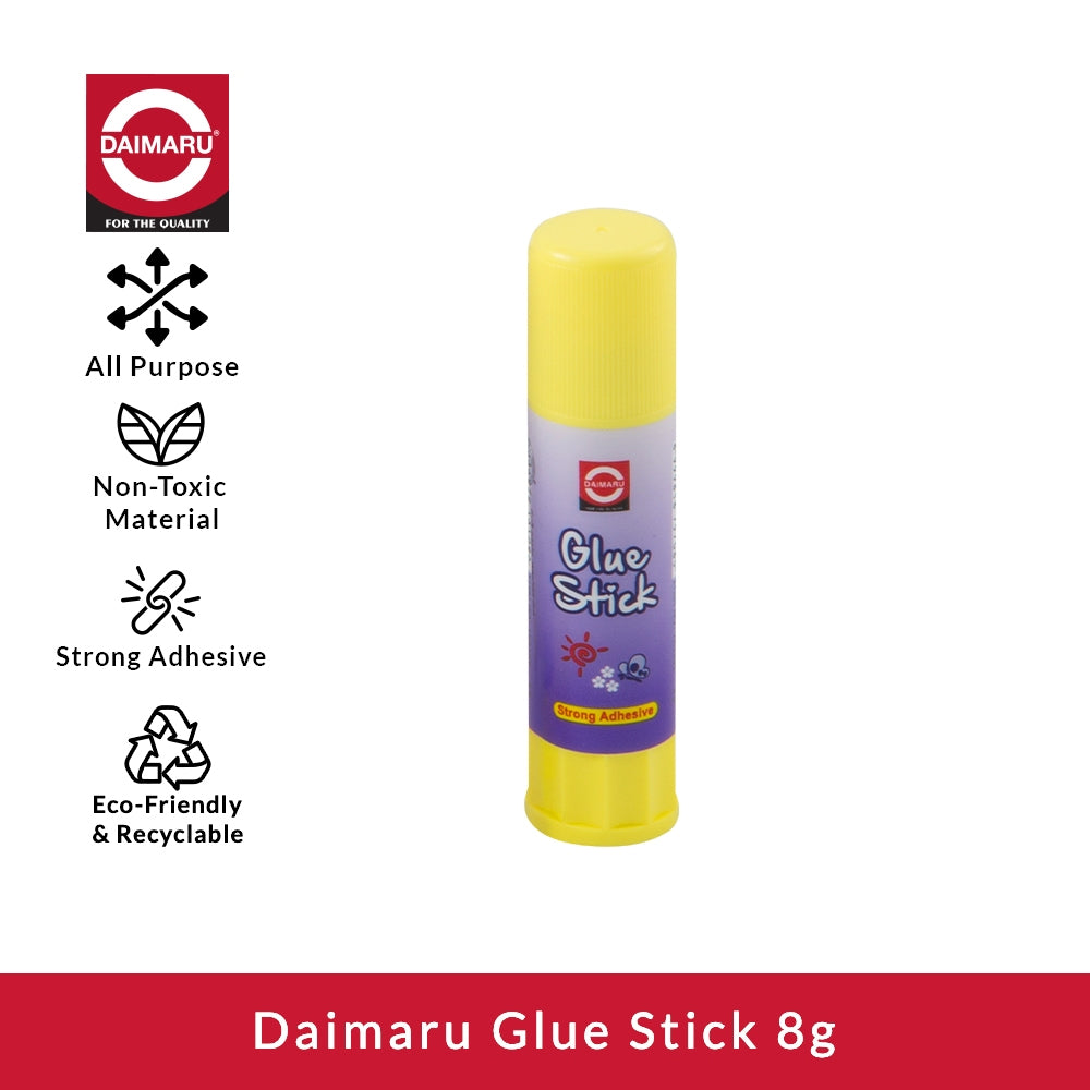 Daimaru Glue Stick 8g Aman untuk Anak Non Toxic Strong Adhesive untuk project Sekolah dan Kreatif