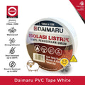 Daimaru PVC Insulation Tape White 19mm x 10M Isolasi Listrik Putih Tahan Suhu Ekstrem & Kelembapan Solusi Serbaguna untuk Industri