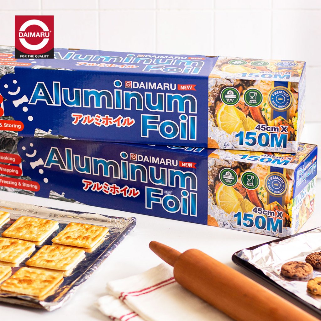 Daimaru Aluminium Foil 45cm x 150M Food Grace Horeca Size ideal untuk BBQ dan Penyimpanan Sisa Makanan