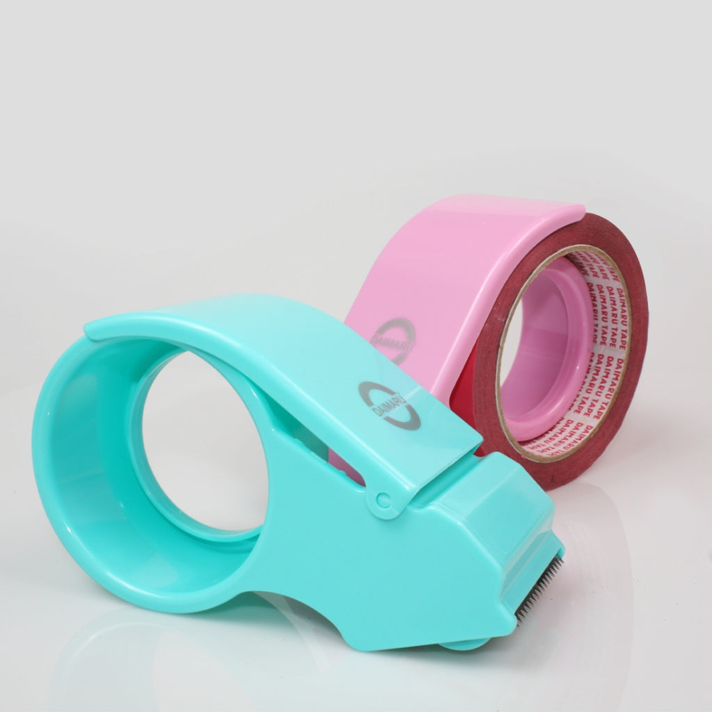 Daimaru Tape Dispenser Ringan & Tajam Alat Pemotong Isolasi Praktis untuk Packing