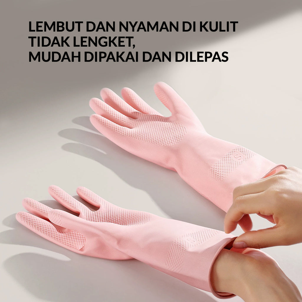 Daimaru Handyjoy Gloves Sarung Tangan Latex Anti Slip Tahan Lama Tebal Nyaman 3 Warna