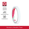 Daimaru Double Tape 12mm x 12Y Lem Kertas Kuat Tidak Merusak Bahan Cocok untuk Menyambung Kertas Penempel Kulit Tas Segel Amplop