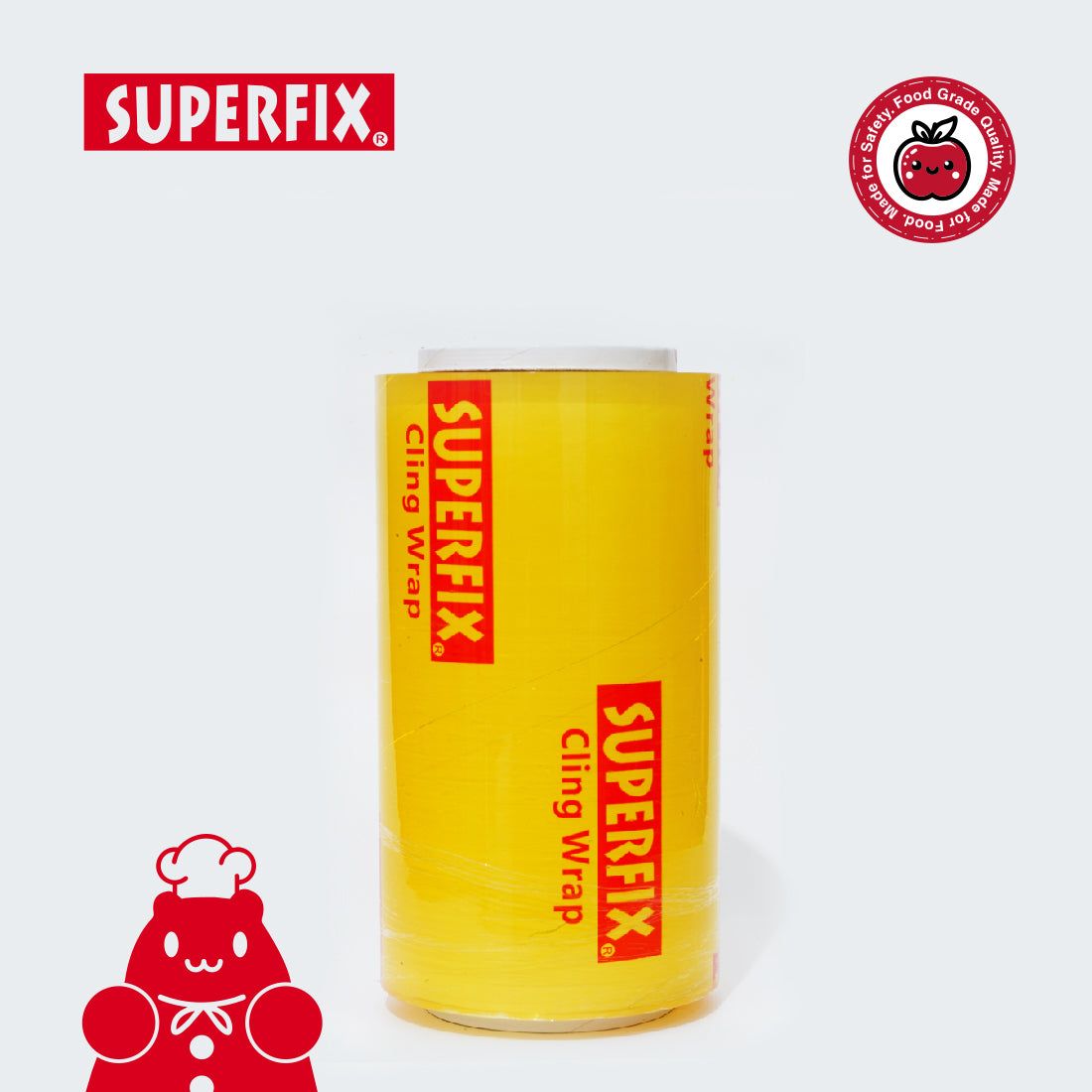 Superfix Cling Wrap Food Grade 45cm x 500Y Plastik Wrapping Makanan Katering Jumbo Stretchable