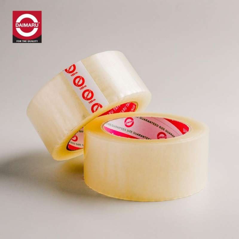 Daimaru OPP Tape transparent 48mm x 100M Lakban Bening Packing Super Kuat Anti Putus