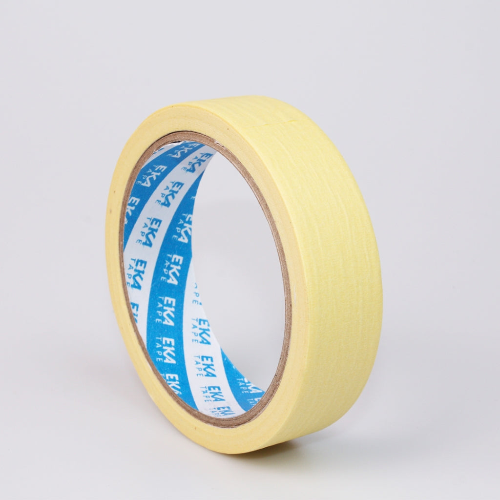 EKA Masking Tape Kertas 24mm x 20M Selotip Kertas Kuat Ramah Kantong ideal untuk Pengecatan, Kerajinan Tangan, & Kantor.