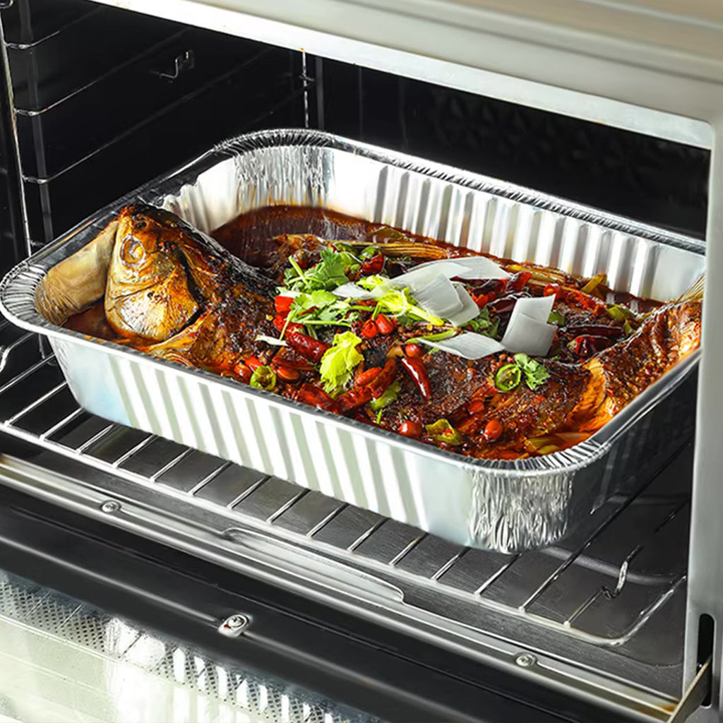 Daimaru Aluminium Foil Tray 3500ml 10 Pack 5Pcs/Pack Wadah Aluminium Besar Jumbo Tahan Panas Catering