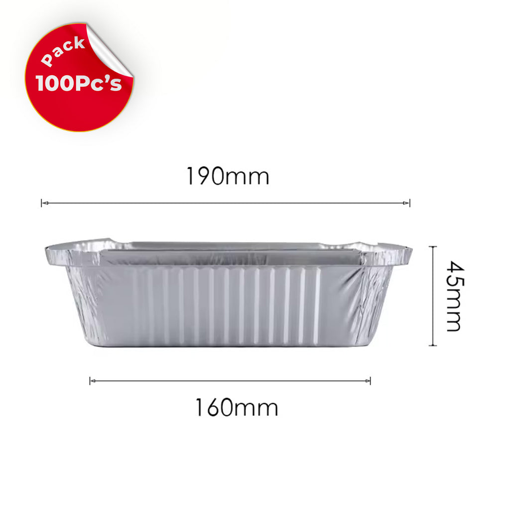 Daimaru Aluminium Foil Tray 550mL isi 100Pcs Tebal Tahan Panas Wadah Makanan Food Grade