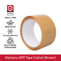 Daimaru OPP Brown Tape 48mm x 50M Waterproof Strong Adhesive Eco-Friendly & Recyclable Lakban Coklat