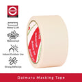 Daimaru Masking Tape Lakban Kertas Warna Cream 48mm x 21M Waterproof Single Side Adhesive Tahan Air untuk Pengecatan Mobil dan kanvas tanpa merusak permukaan