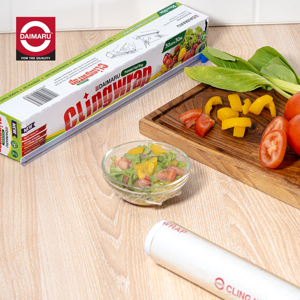 Daimaru Cling Wrap Food Grade 30cm x 30M Refill 2Pcs Plastik Wrap Aman untuk Makanan