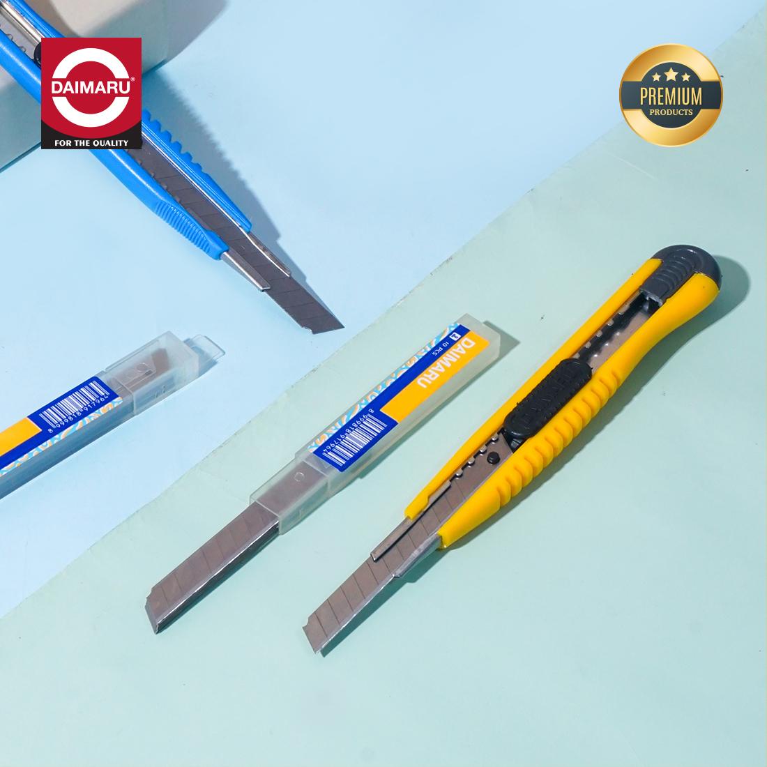 Daimaru Pisau Stationery Cutter 9mm Refill Isi 10 Pcs – Tajam, Presisi & Tahan Lama