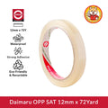 Daimaru OPP Stationery Tape SAT 12mm x 72Y Selotip Bening Transparan Kualitas Terbaik untuk Kantor dan Rumah Eco-Friendly & Recyclable