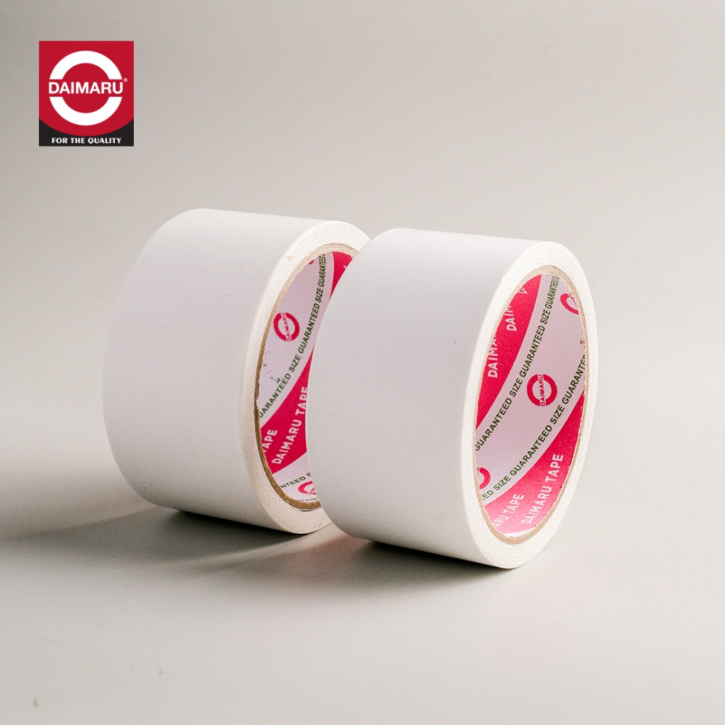 Daimaru Double Tape 48mm x 12Y Pita Perekat Kuat untuk Menyambung Kertas & Segel Amplop Double Side Adhesive Tidak Merusak Bentuk Kertas