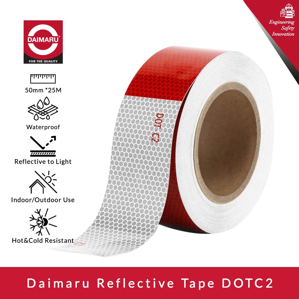 Daimaru Reflective Tape Safety Reflector DotC2 Waterproof 50mmx25M - DOTC2 Strip