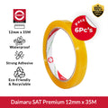 Daimaru SAT Transparent Premium Tape 12mm x 35M Lakban Isolasi Bening Stationery Kantor Sekolah 6Pcs