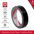 Daimaru Lakban Kain Hitam 24mm x 12M Cloth Tape Kuat & Awet