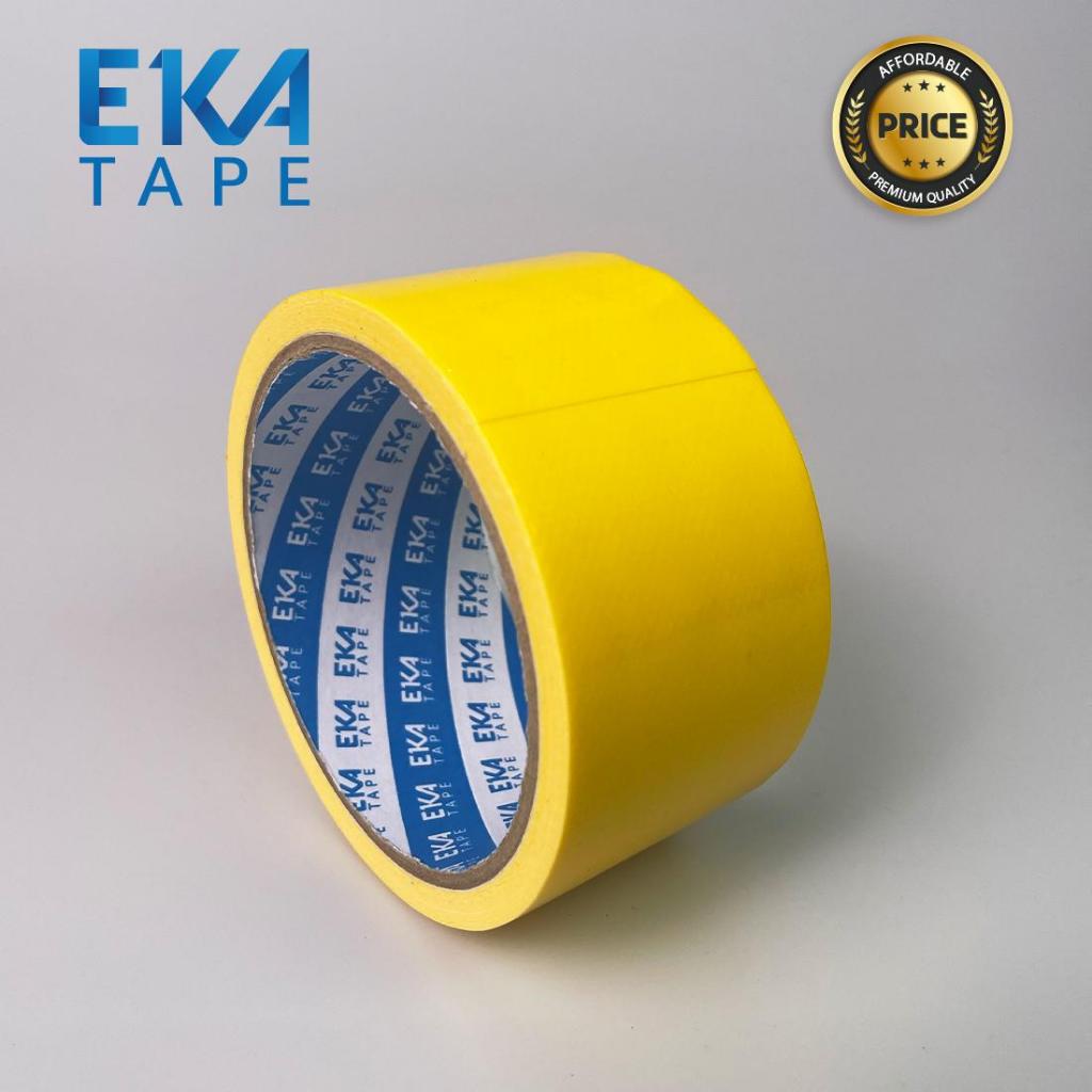 EKA Tape Cloth Tape Yellow 46mm x 10Y Lakban Kain Kuning Adhesive Kuat Fleksibel untuk Crafting Repairs Dengan Daya Rekat Tinggi dan Warna Kuning Cerah