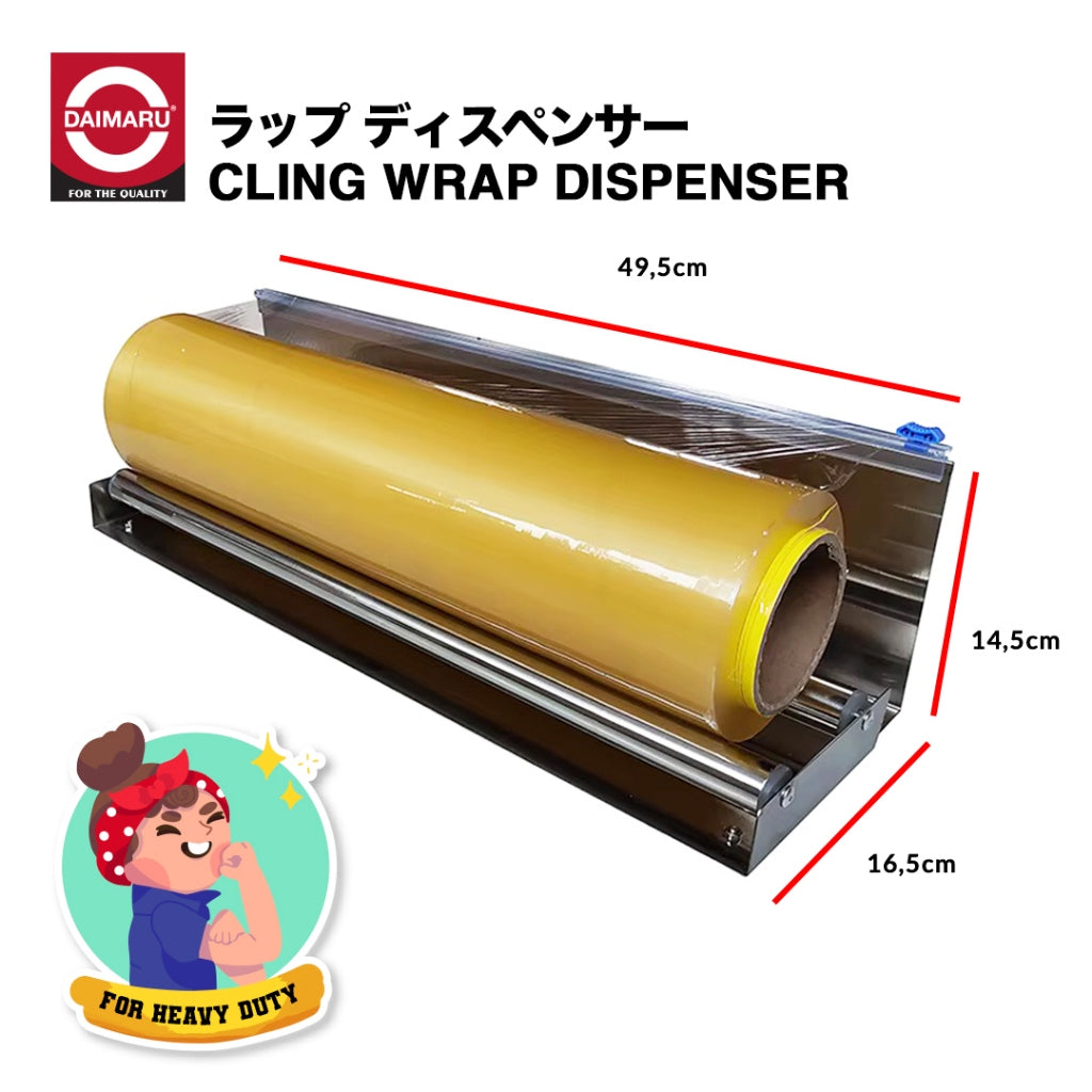 Daimaru Cling Wrap Dispenser Alat Pemotong Plastik Wrapping / Alat Pemotong Plastik Makanan / Slide Cut Cling Wrap