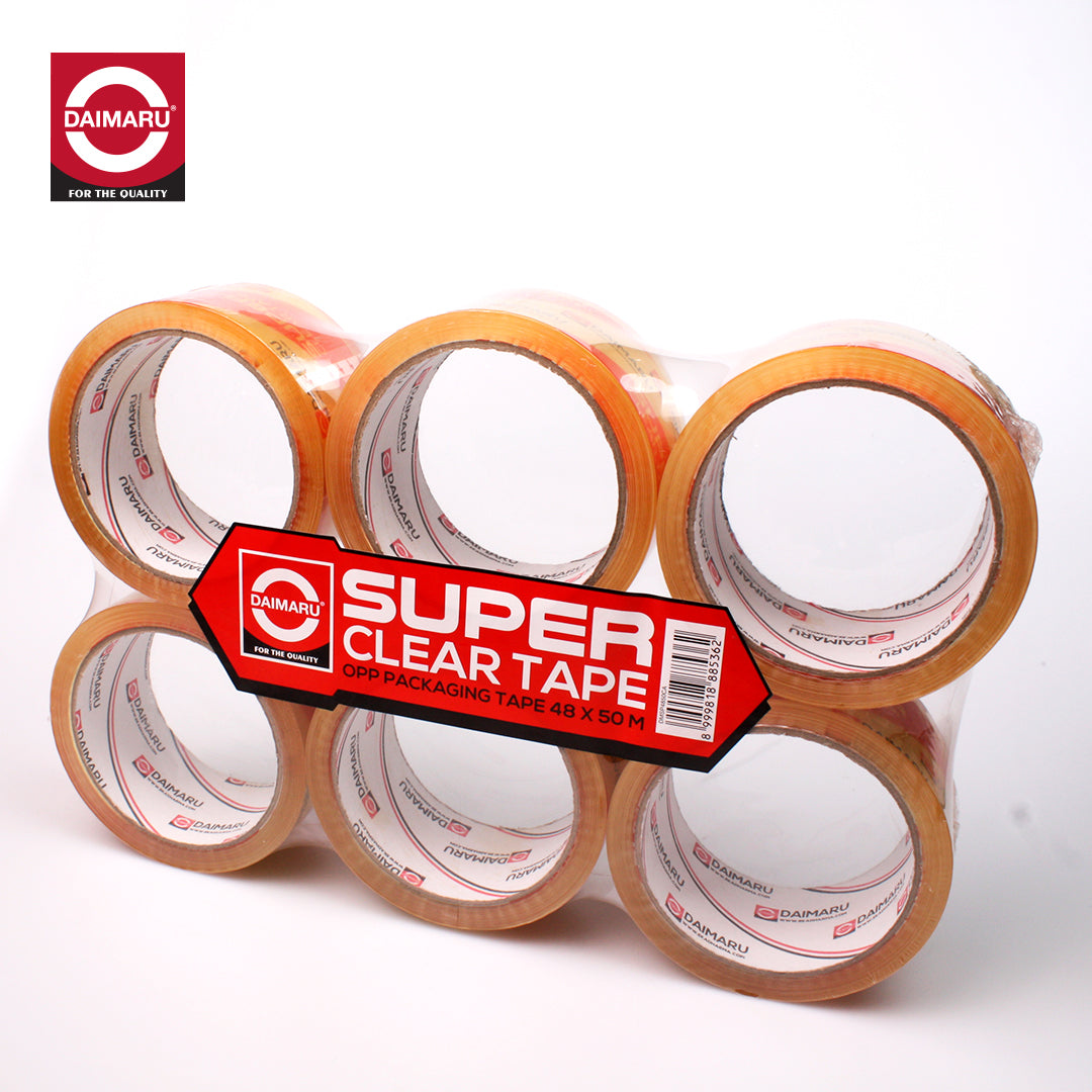 Daimaru OPP Lakban Bening Super Clear Tape 48mm x 50M 6 Pcs