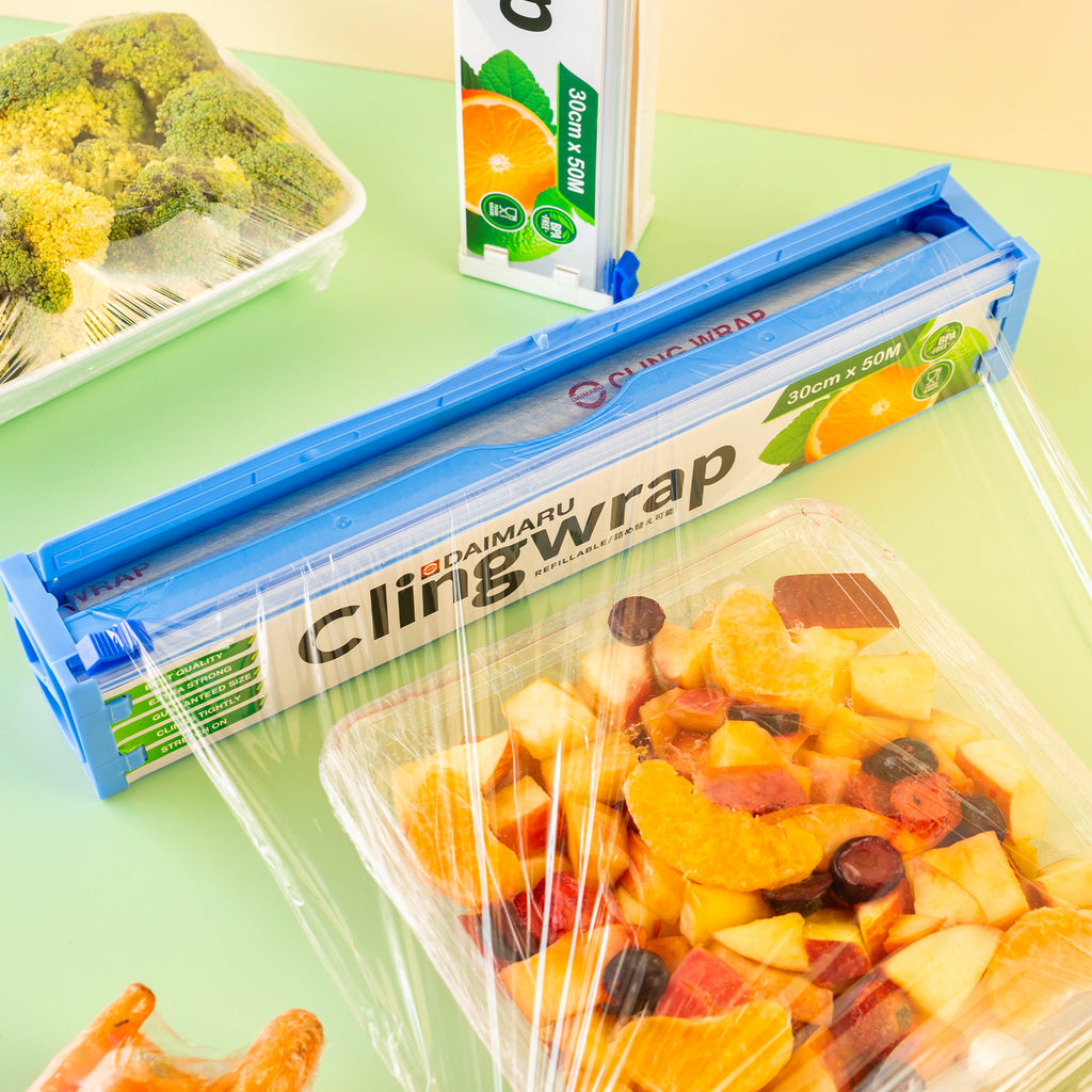 Daimaru Refillable Cling Wrap Dispenser 30cm x 50M Food Grade & BPA Free