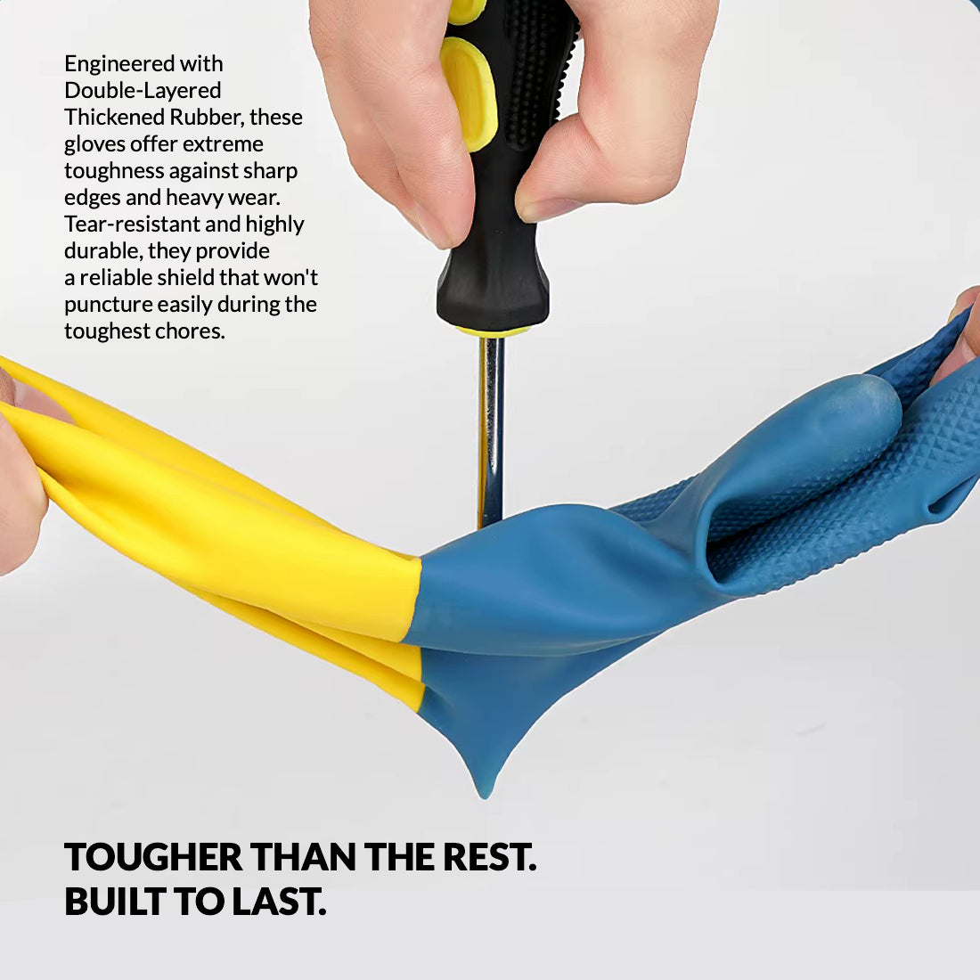 MaxGuard Duo Latex Gloves Tough & Flexible for Every Task Sarung Tangan Karet Tebal & Elastis