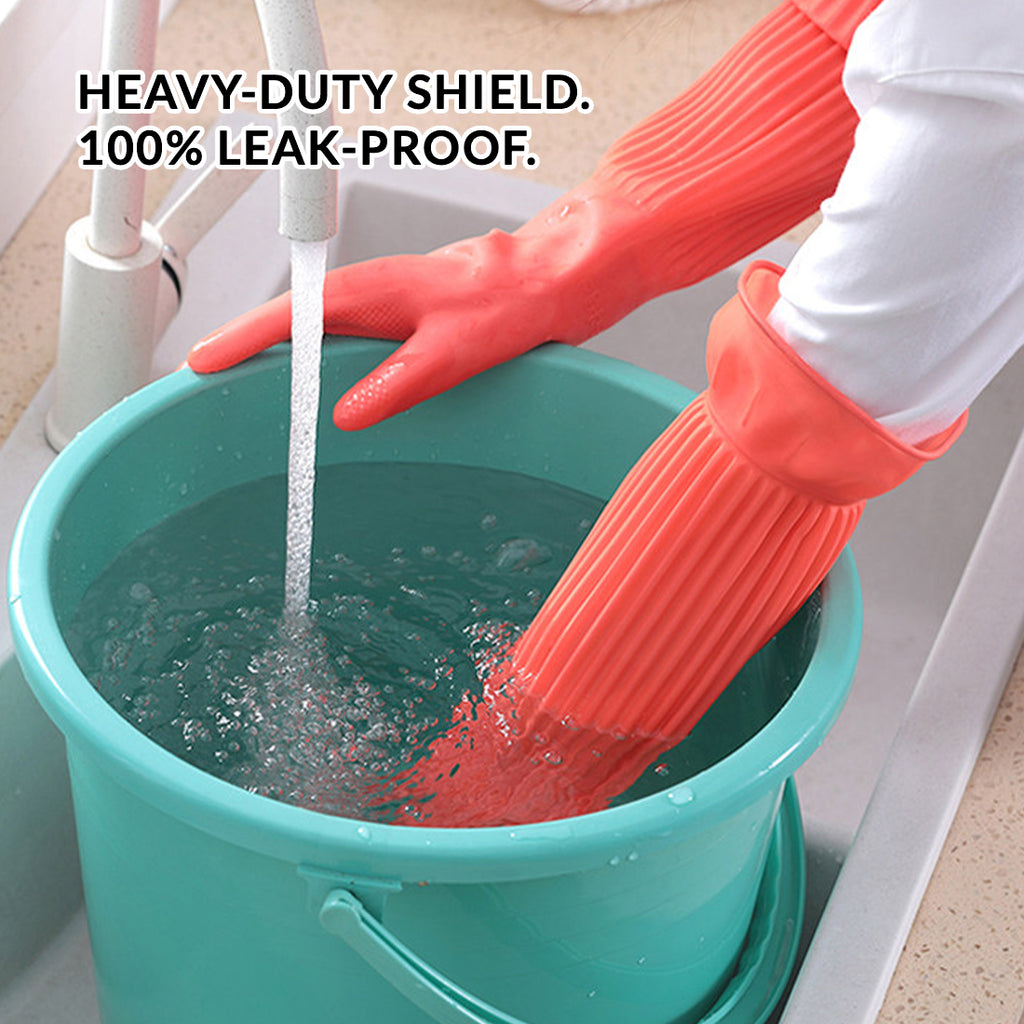 Daimaru Sarung Tangan Karet Cuci Piring & Industri Panjang 55cm Heavy Duty Latex Gloves