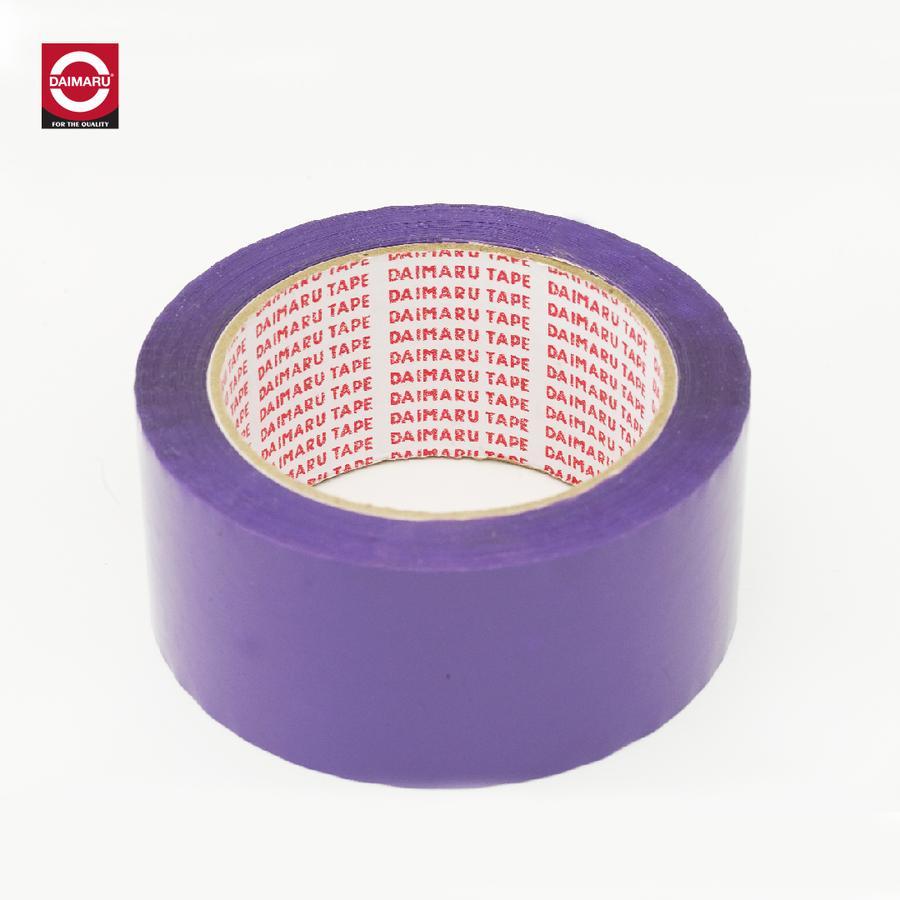 Daimaru OPP Color Tape Ungu Muda Lavender 48mm x 90Y Waterproof Strong Adhesive Eco-Friendly Recyclable Lakban Berkualitas Dari Produsen Terpercaya