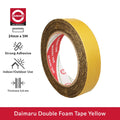 Daimaru Double Foam Tape Yellow 24mm x 5M