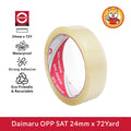 Daimaru OPP Tape SAT 24mm x 72 Yard Selotip Lakban Bening Transparan kuat