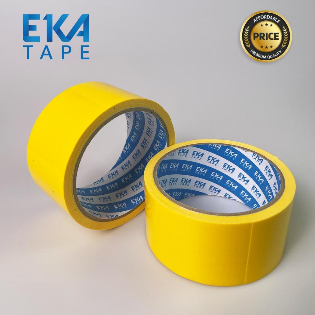 EKA Tape Cloth Tape Yellow 46mm x 10Y Lakban Kain Kuning Adhesive Kuat Fleksibel untuk Crafting Repairs Dengan Daya Rekat Tinggi dan Warna Kuning Cerah