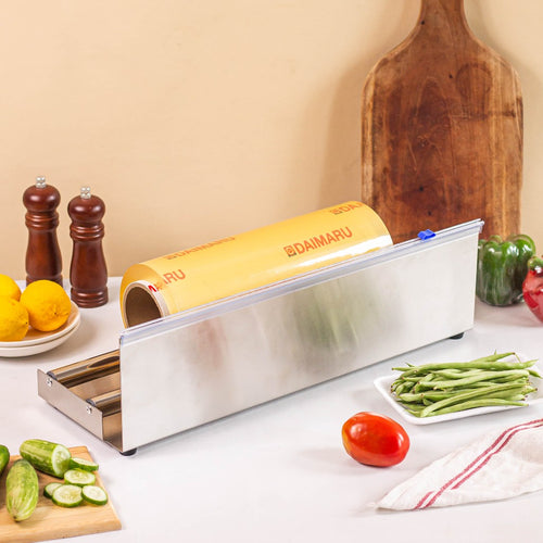 Daimaru Cling Wrap Dispenser Alat Pemotong Plastik Wrapping / Alat Pemotong Plastik Makanan / Slide Cut Cling Wrap