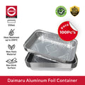 Daimaru Aluminium Foil Tray 550mL isi 100Pcs Tebal Tahan Panas Wadah Makanan Food Grade