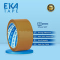 EKA Tape OPP TAN 45MM X 65Y Lakban Coklat Kualitas Mantap Daya Rekat Tinggi untuk Pengepakan Segel Dus dan Kebutuhan Rumah Tangga