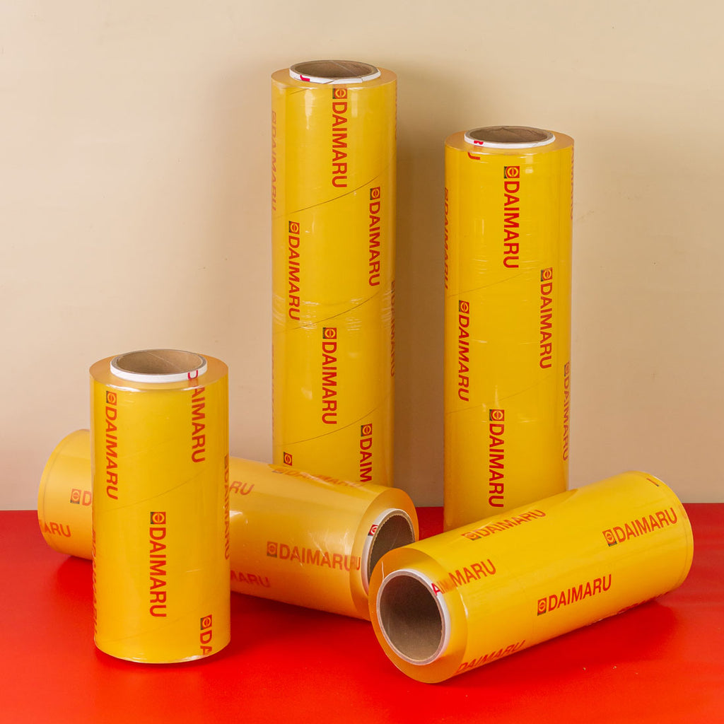 Daimaru Cling Wrap 25cm X 500M Tebal 12 Micron 6Pcs Food Grade Plastik Transparan Aman untuk Makanan dan Sayuran