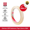 Daimaru SAT Selotip Bening Transparan 12mm x 50M Paket 12 Roll OPP Tape Stationery Sekolah & Kantor