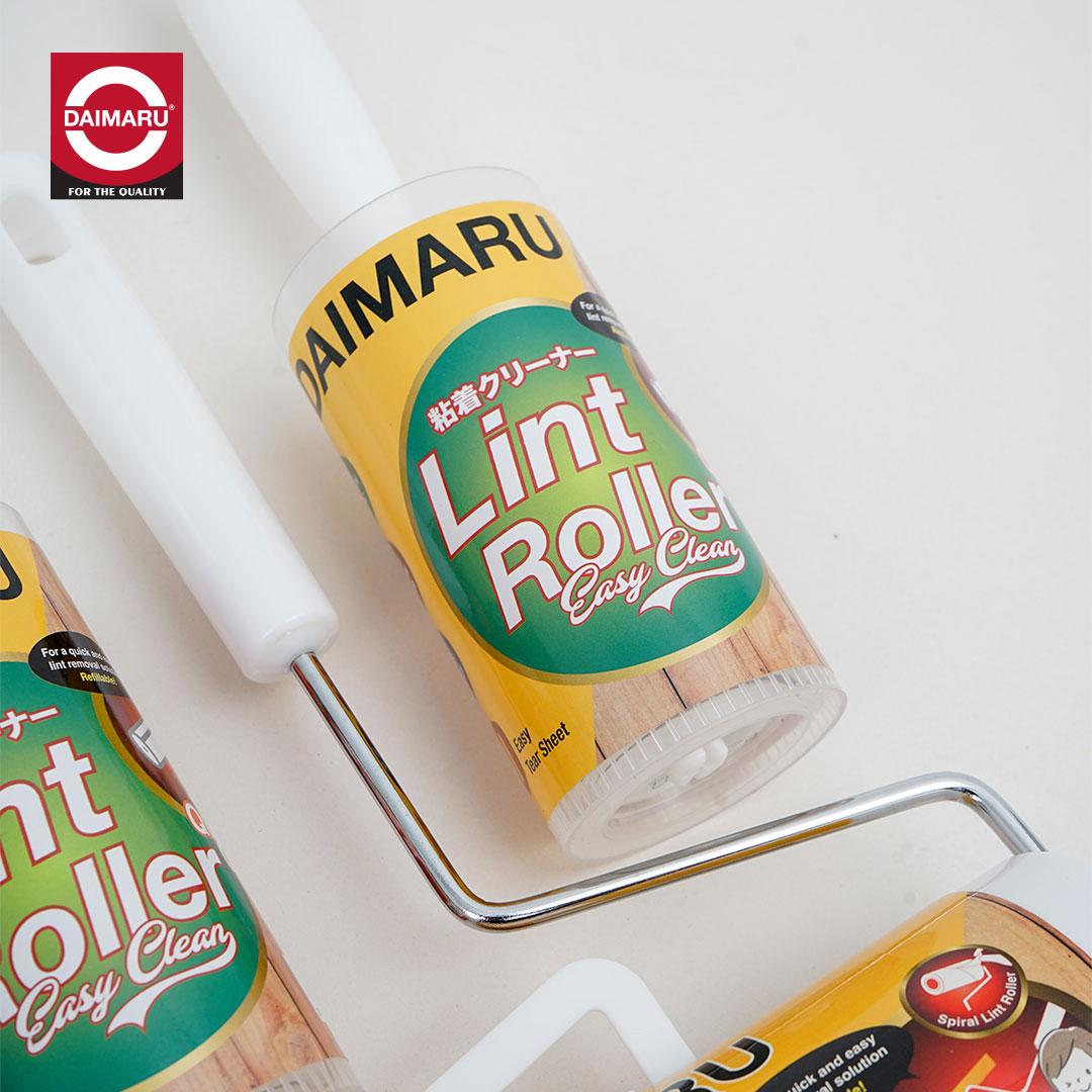 Daimaru Easy Lint Roller 60 Sheet 16cm Rambut Debu Refillable