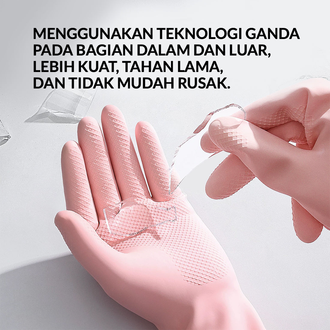 Daimaru Handyclean Gloves Sarung Tangan Nitrile Anti Alergi Sekali Pakai Kuat Tahan Minyak Size M L