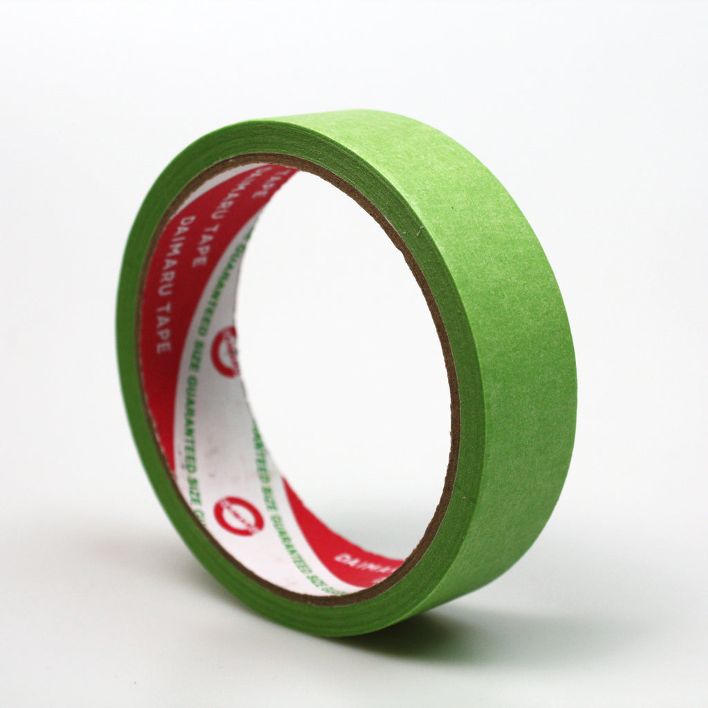 Daimaru Masking Tape Premium Washi Hijau 18 mm x 18 Yard (36 Pcs/1 Box) Untuk Finishing Cat & Dekorasi