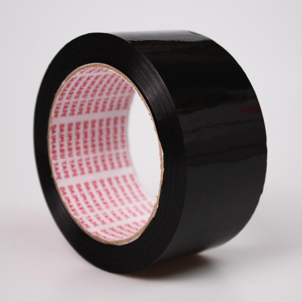 Daimaru OPP Tape Hitam 48mm x 90Y Lakban Plastik Super Black Waterproof Strong Adhesive Eco Friendly Recyclable untuk Pengepakan dan Segel Dus