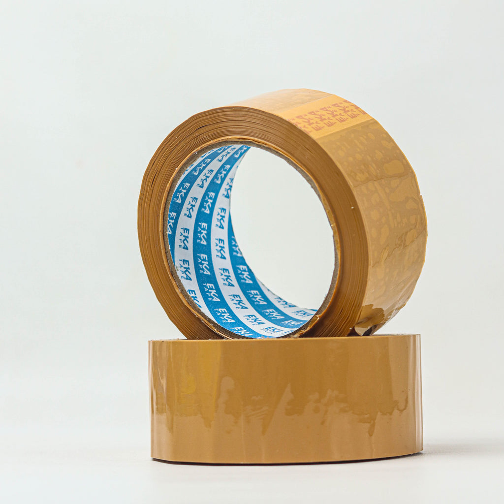 EKA Tape OPP Lakban Coklat 45mm x 85Y Kualitas Mantap Daya Rekat Tinggi untuk Pengepakan Segel Dus dan Kebutuhan Rumah Tangga