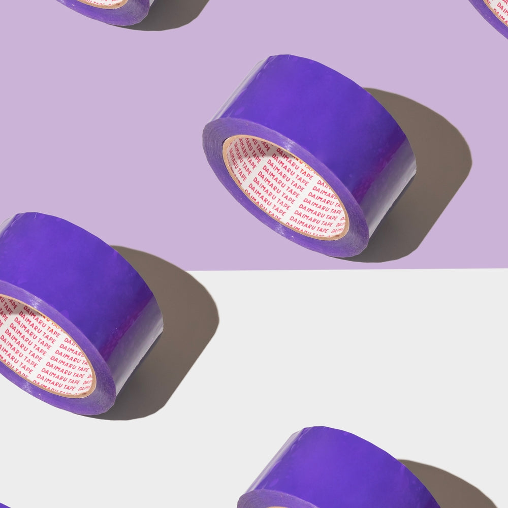 Daimaru OPP Color Tape Ungu Muda Lavender 48mm x 90Y Waterproof Strong Adhesive Eco-Friendly Recyclable Lakban Berkualitas Dari Produsen Terpercaya