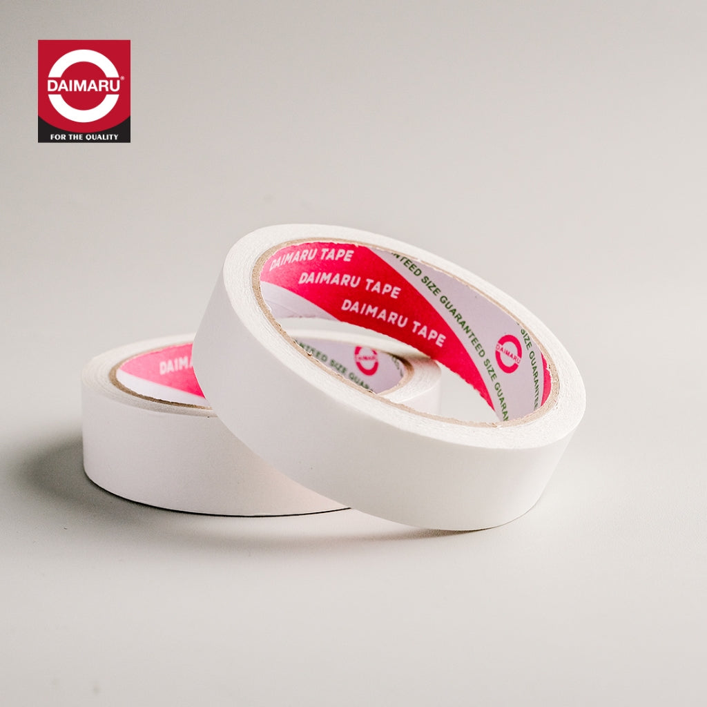 Daimaru Double Tape 24mm x 12Y isi 12 Pcs Lem Double Side Adhesive Ringan Tidak Merusak Kertas untuk Menyambung Kertas Segel Amplop