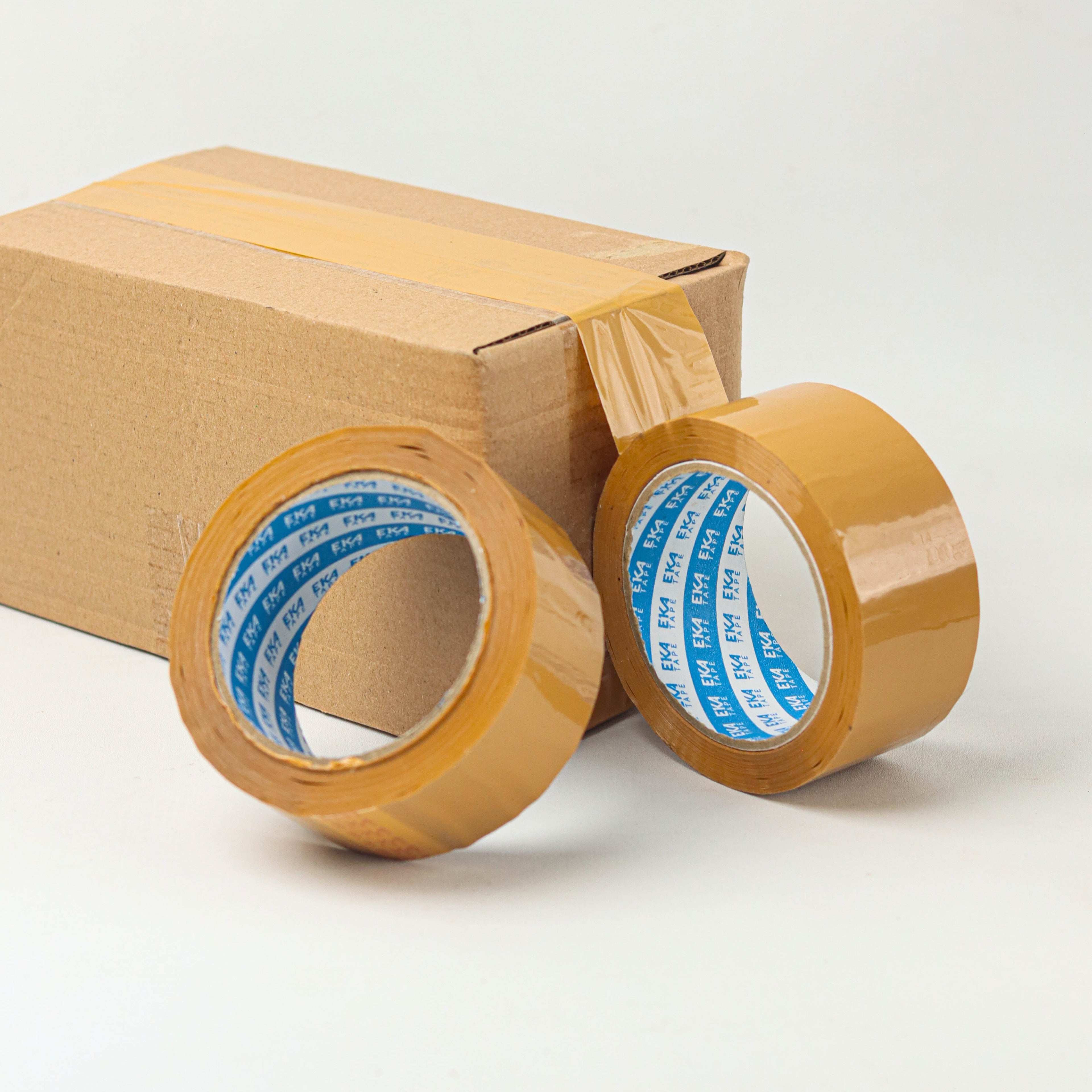 EKA Tape OPP Lakban Coklat 45mm x 85Y Kualitas Mantap Daya Rekat Tinggi untuk Pengepakan Segel Dus dan Kebutuhan Rumah Tangga