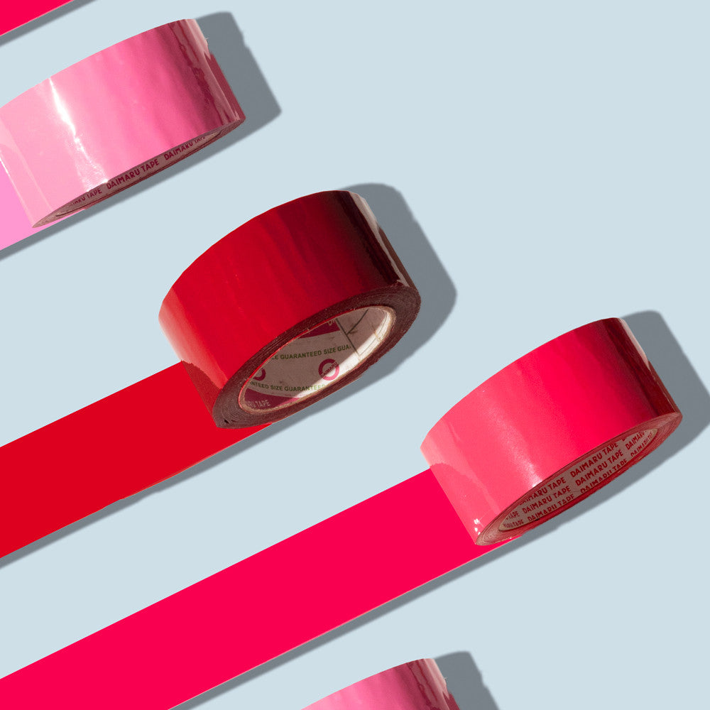 Daimaru OPP Tape Red 48mm x 90Y Lakban Plastik Merah Waterproof Strong Adhesive Eco-Friendly Recyclable Color Pigmented