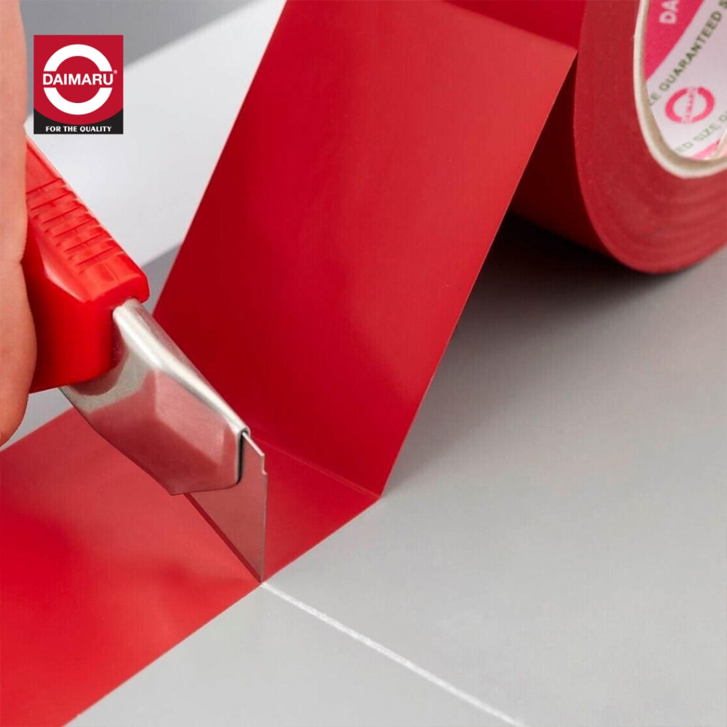 Daimaru Floor Marking Tape PVC Red Lakban Penanda Lantai Merah 48mm x 27M - MERAH