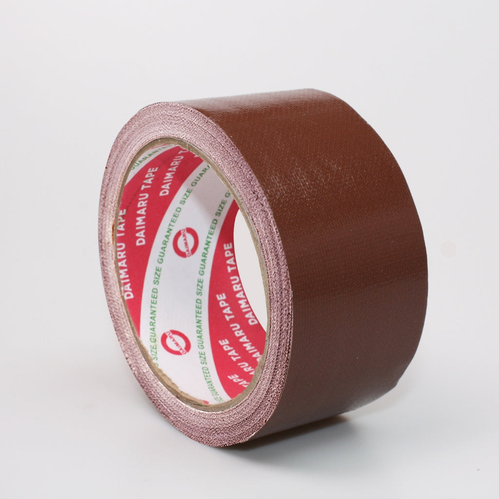 Daimaru Cloth Tape Dark Brown 48mm x 12M Lakban Coklat Tua Kualitas Export Tahan Air Lem Kuat Penggunaan Indoor Outdoor Tahan Panas & Dingin