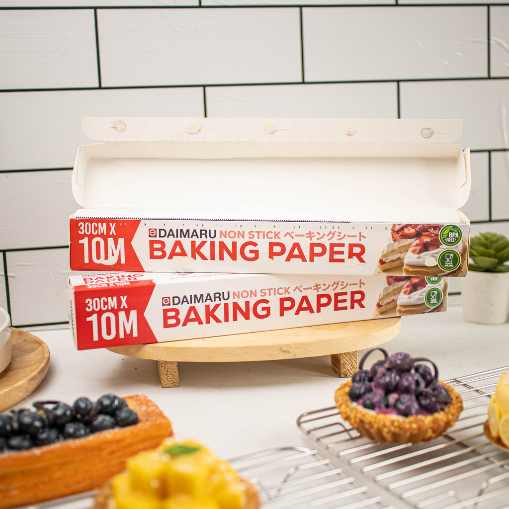 Daimaru Baking Paper Roll 30cm & 45cm x 10M Kertas Roti Anti Lengket Food Grade Multifungsi untuk Dapur dan Kitchenware