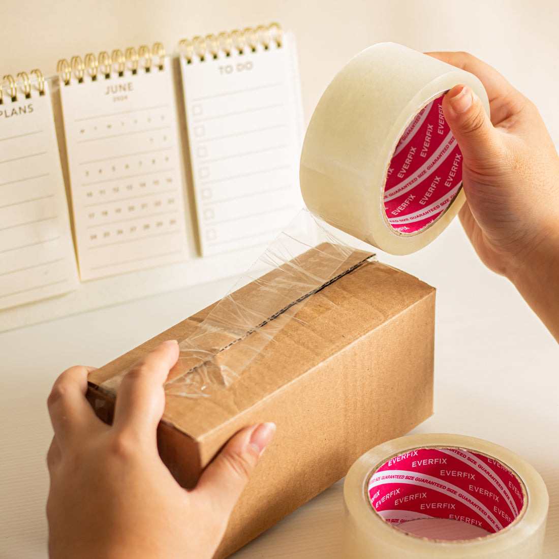 EVERFIX Lakban Bening 45mm x 90Y OPP Tape Clear Kuat Tahan Lama Harga Hemat Recyclable