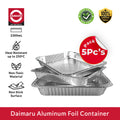 Daimaru Aluminium Foil Tray 2300mL isi 5Pcs Extra Besar Wadah Makanan Tahan Panas Catering
