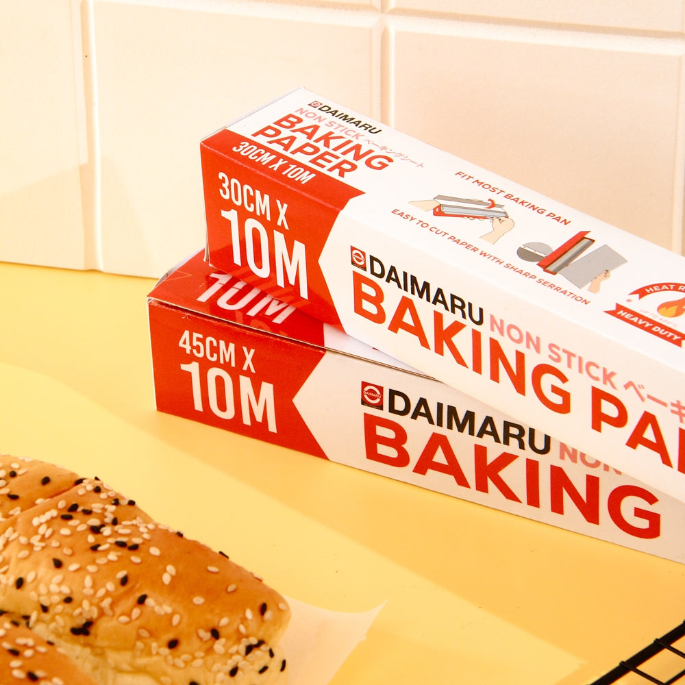 Daimaru Baking Paper Roll 30cm & 45cm x 10M Kertas Roti Anti Lengket Food Grade Multifungsi untuk Dapur dan Kitchenware